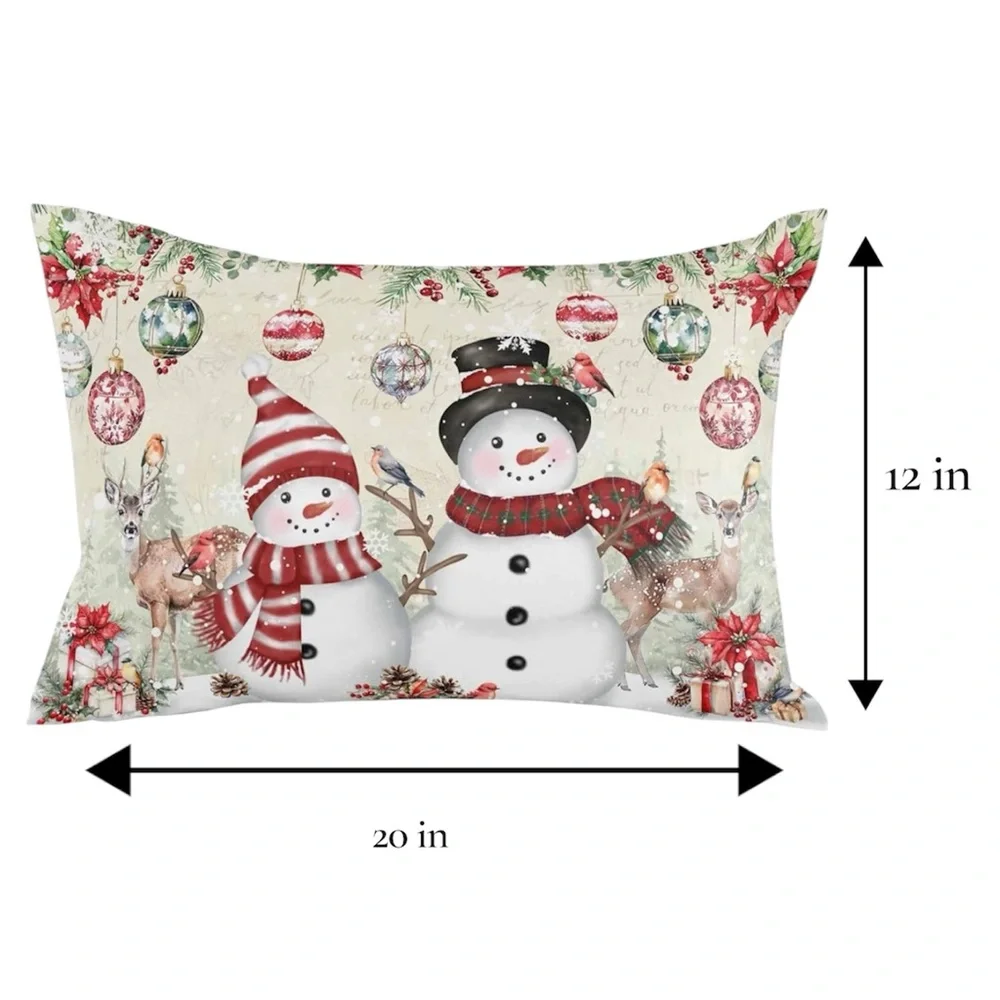 Holiday Lumbar Pillow Covers Set of 2